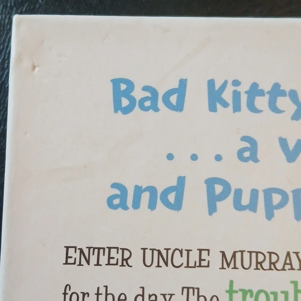 Bad Kitty Puppy's Big Day Hard Cover B/W Graphic Novel Edition 2015 Nick Bruel